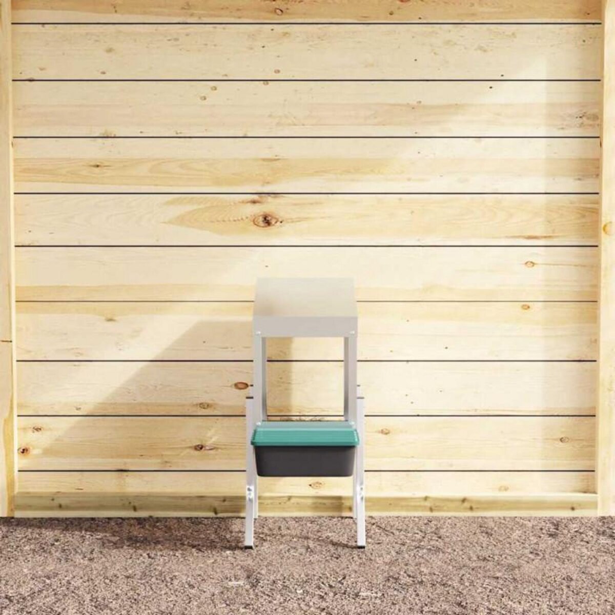 VIDAXL Nichoir à poules1 compartiment avec pieds en acier galvanisé