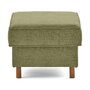 Voir la diapositive 6 : LISA DESIGN Jake - pouf en tissu velours relief - pieds en bois foncé