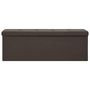 Voir la diapositive 3 : VIDAXL Banc de rangement pliable Marron fonce Faux lin