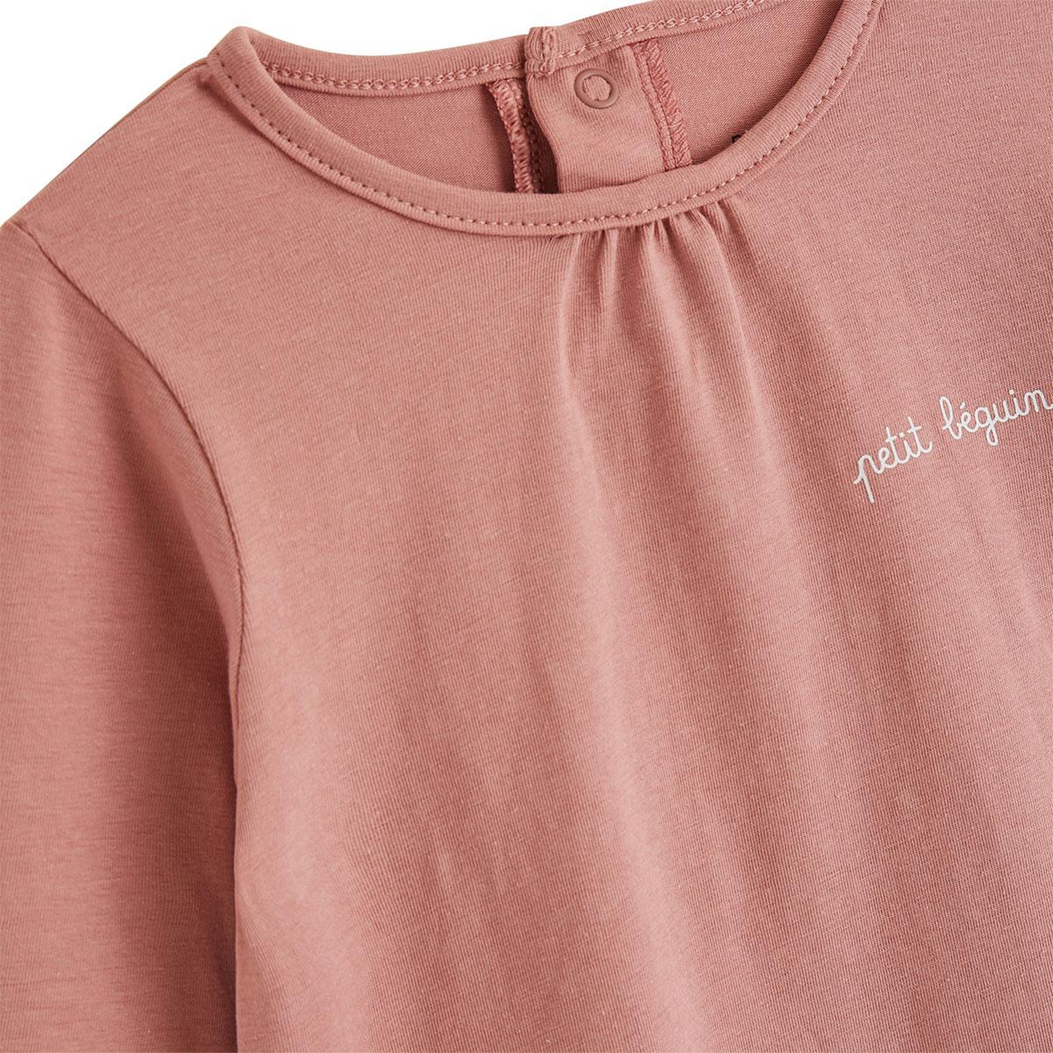 Voir la diapositive 3 : PETIT BEGUIN Lot de 3 t-shirts bébé manches longues