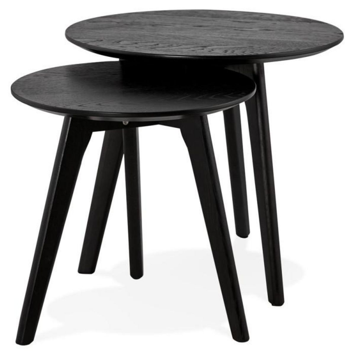 Paris Prix Set de 2 Tables d'Appoint  Rauma  Noir
