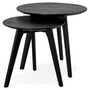 Voir la diapositive 2 : Paris Prix Set de 2 Tables d'Appoint  Rauma  Noir