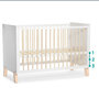 Voir la diapositive 4 : KINDERKRAFT Lit bébé avec sommier réglable et design moderne