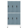 Voir la diapositive 2 : VIDAXL Armoire a casiers Gris clair et gris fonce 90x45x180 cm Acier