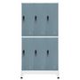 Voir la diapositive 2 : VIDAXL Armoire a casiers Gris clair et gris fonce 90x45x180 cm Acier