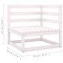 Voir la diapositive 6 : VIDAXL Canape 4 places de jardin avec coussins Bois de pin massif