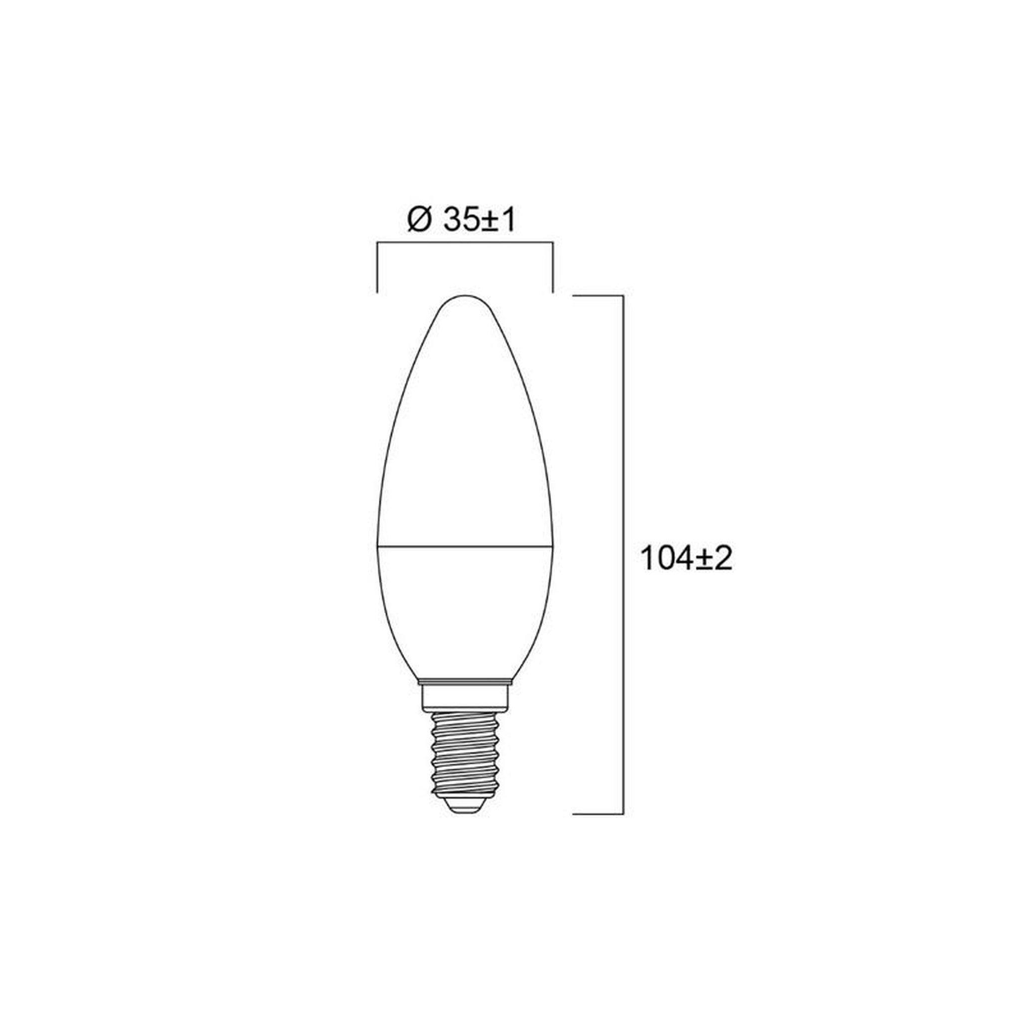 Voir la diapositive 2 : SLI SYLVANIA SAS Ampoule flamme TOLEDO 4,5W 470lm 827 E14 nouveau modèle SYLVANIA 0029607