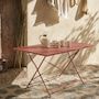 Voir la diapositive 2 : SWEEEK Table de jardin bistrot pliable - Emilia rectangle - Table rectangle 110x70cm en acier thermolaqué