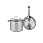 ELO Ensemble de 1 Poêle de cuisson 28 cm et 1 faitout 26 cm Elo Profi Citrin