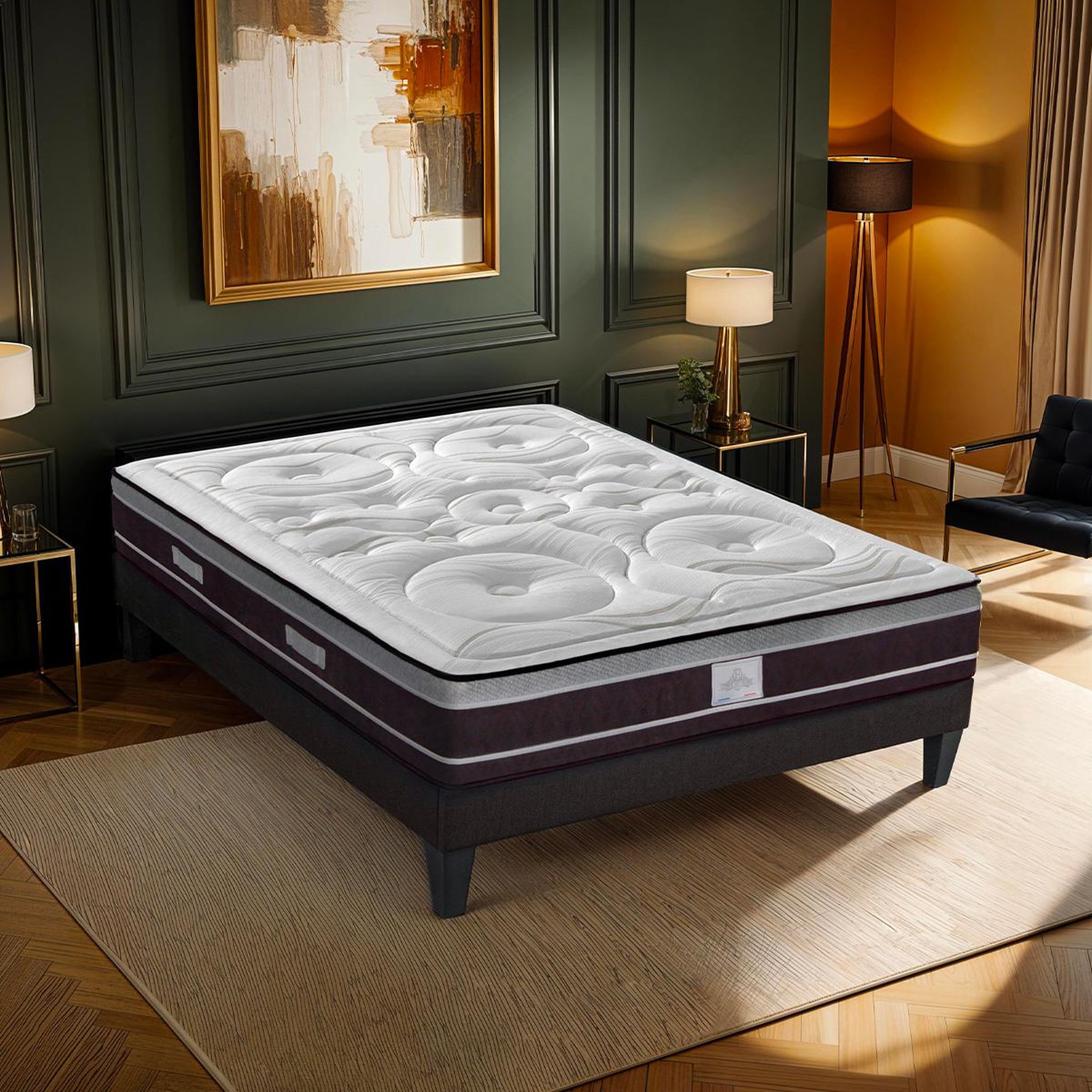 Voir la diapositive 2 : HYPSOM HYPSOM | Matelas DIVIN | Ressorts ensachés & Mémoire de forme