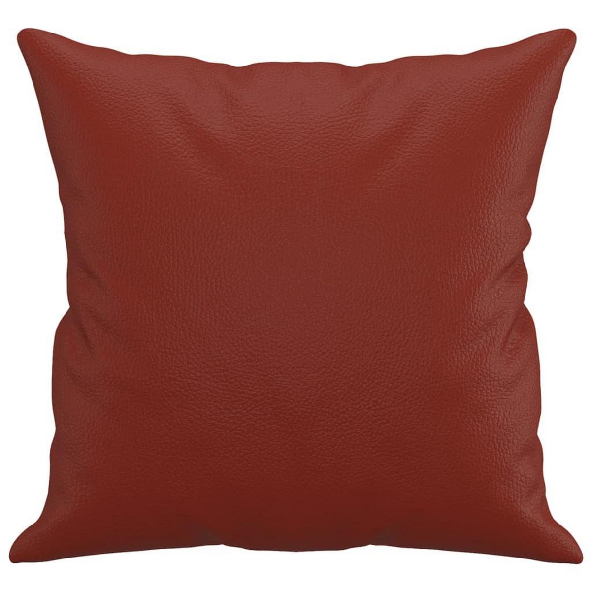 VIDAXL Coussins decoratifs lot de 2 Rouge bordeaux 40x40 cm Similicuir