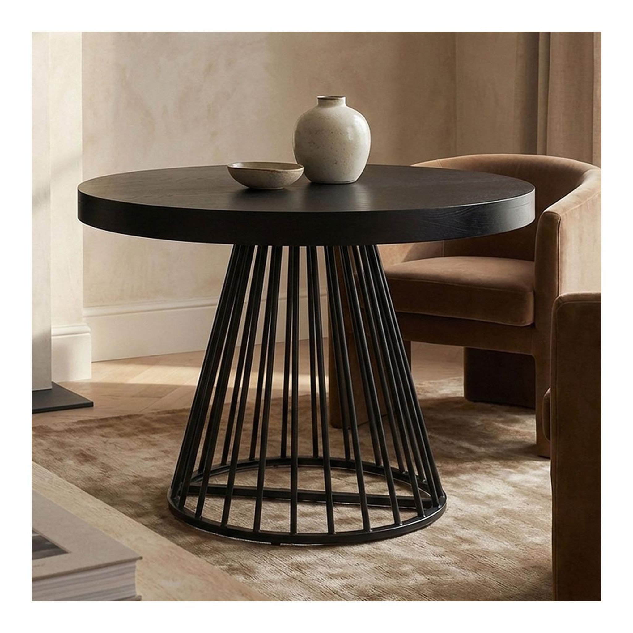 Voir la diapositive 4 : Paris Prix Table de repas extensible  virginia  110-260cm noir