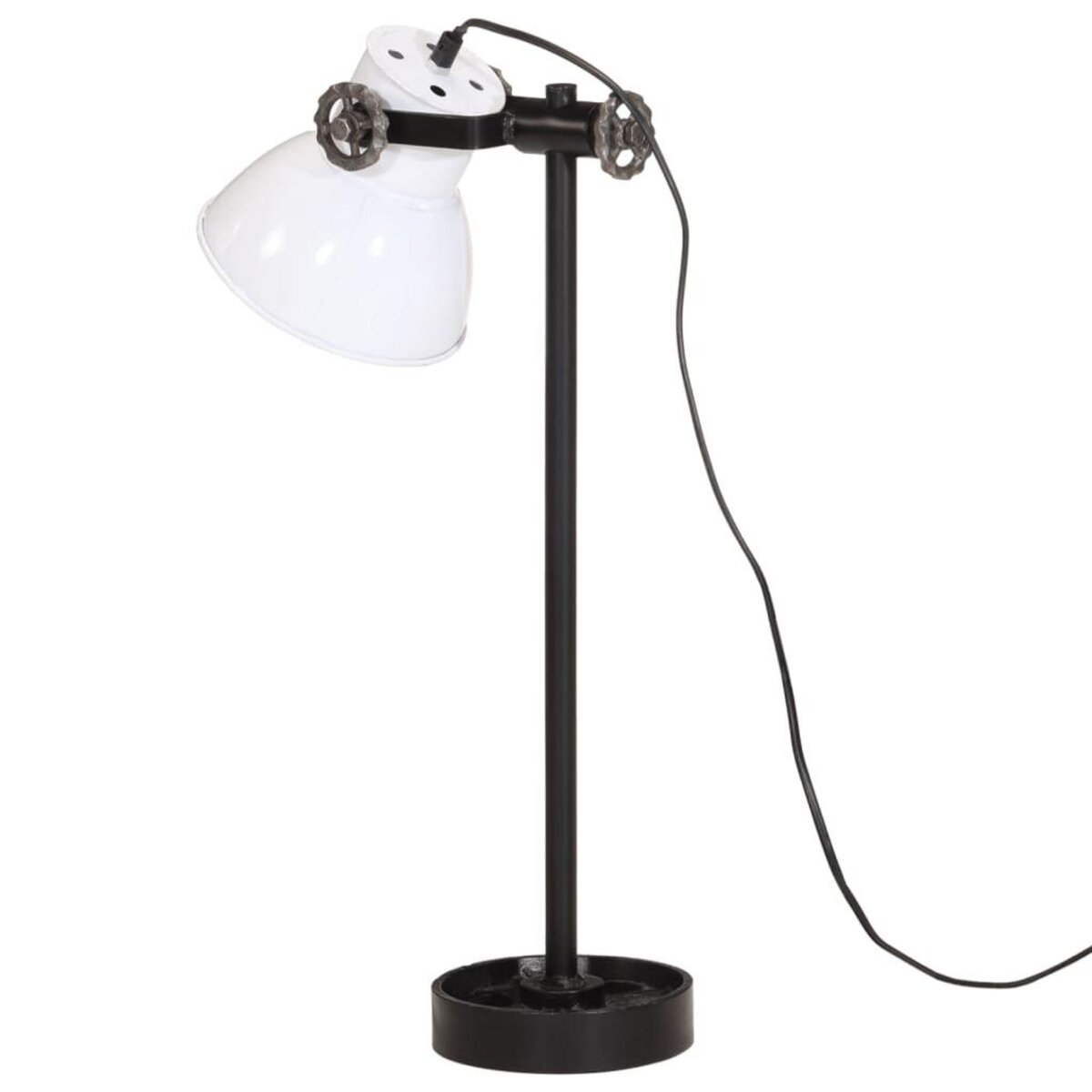VIDAXL Lampe de bureau 25 W blanc 15x15x55 cm E27