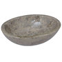 Voir la diapositive 1 : VIDAXL Lavabo Gris 53x40x15 cm Marbre