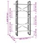 Voir la diapositive 5 : VIDAXL Bibliotheque a 5 niveaux Blanc 100x30x175 cm Bois de pin