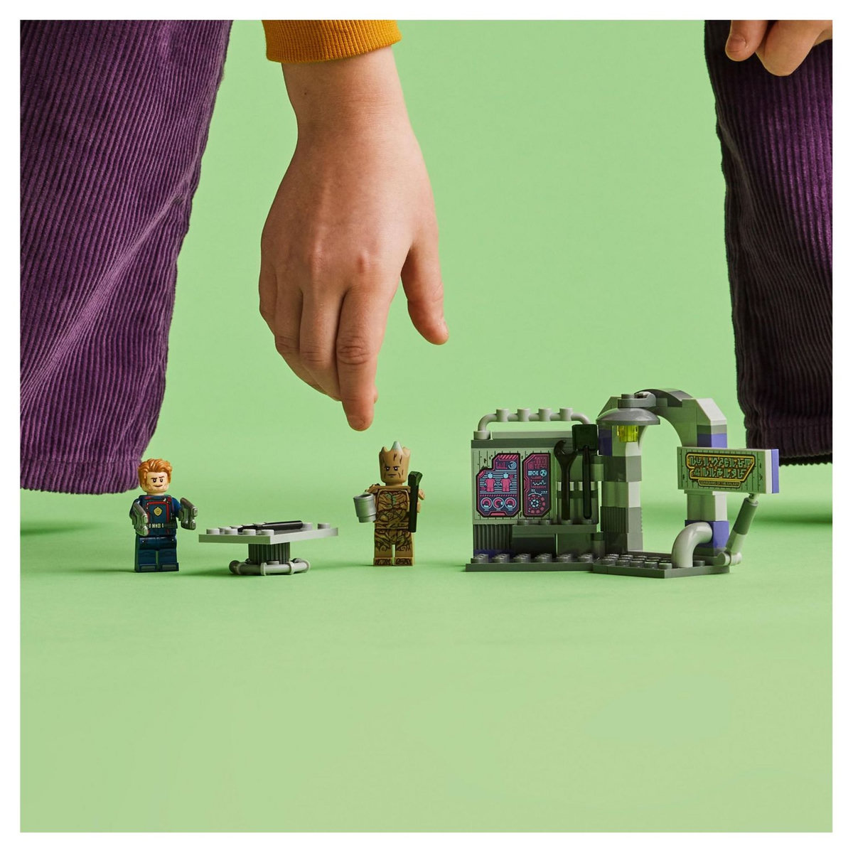 LEGO Marvel 76253 Le QG des Gardiens de la Galaxie Volume 3, Jeu avec Minifigurines Groot et Star-Lord, Jouet Super-Héros Enfants