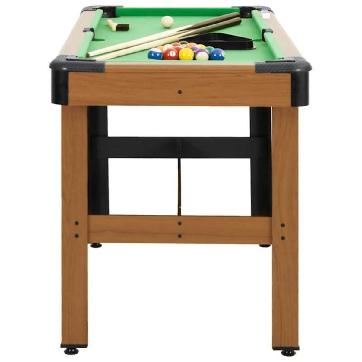 VIDAXL Table de billard 4 pieds 122x61x76 cm Marron