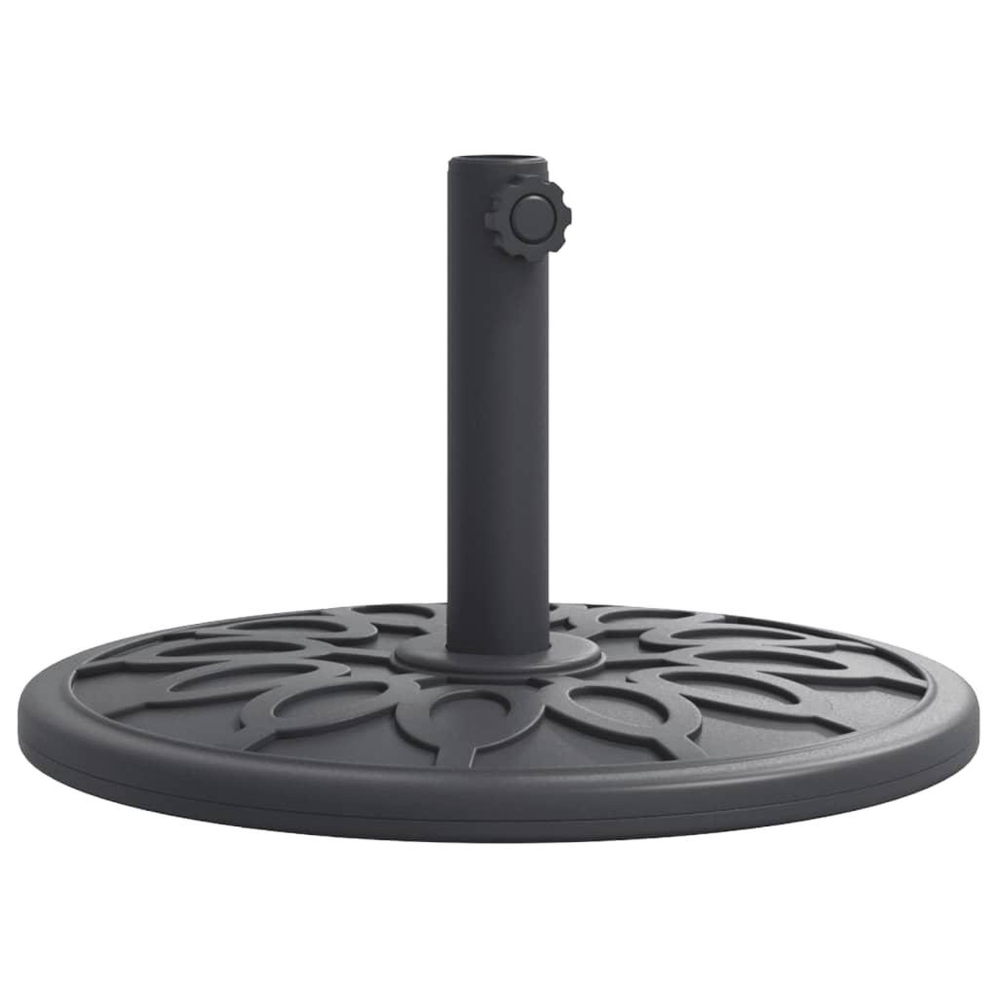Voir la diapositive 2 : VIDAXL Base de parasol pour mats Ø38 / 48 mm 12 kg rond