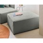 Voir la diapositive 1 : BEST MOBILIER Topaze - pouf - en tissu velours relief