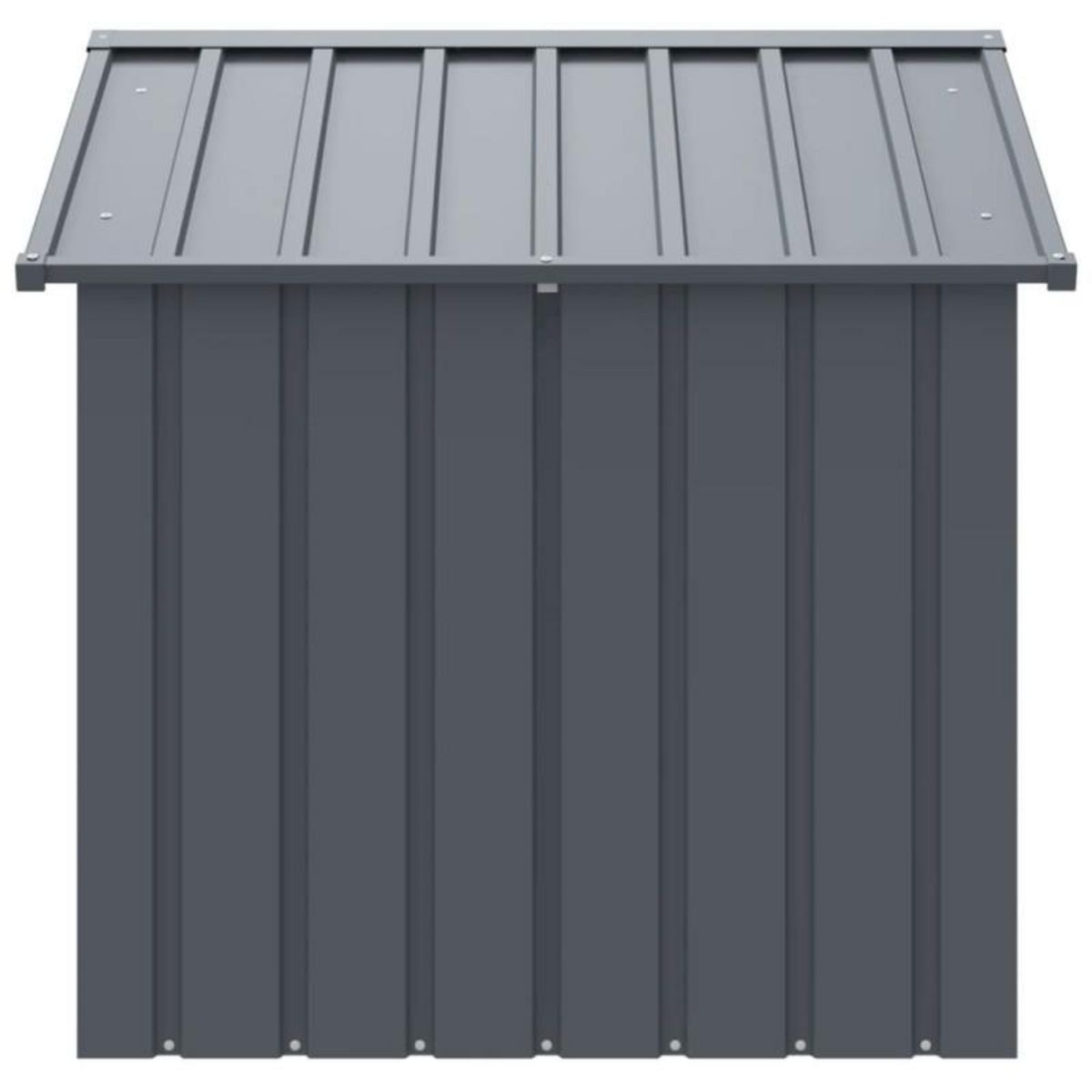 VIDAXL Niche pour chien avec toit noir 117x103x102 cm acier galvanisé