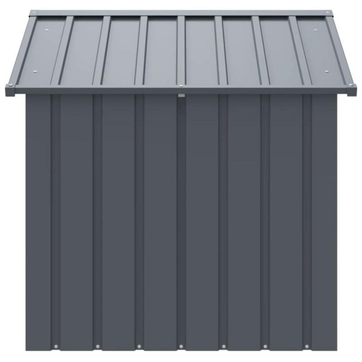 VIDAXL Niche pour chien avec toit noir 117x103x102 cm acier galvanisé