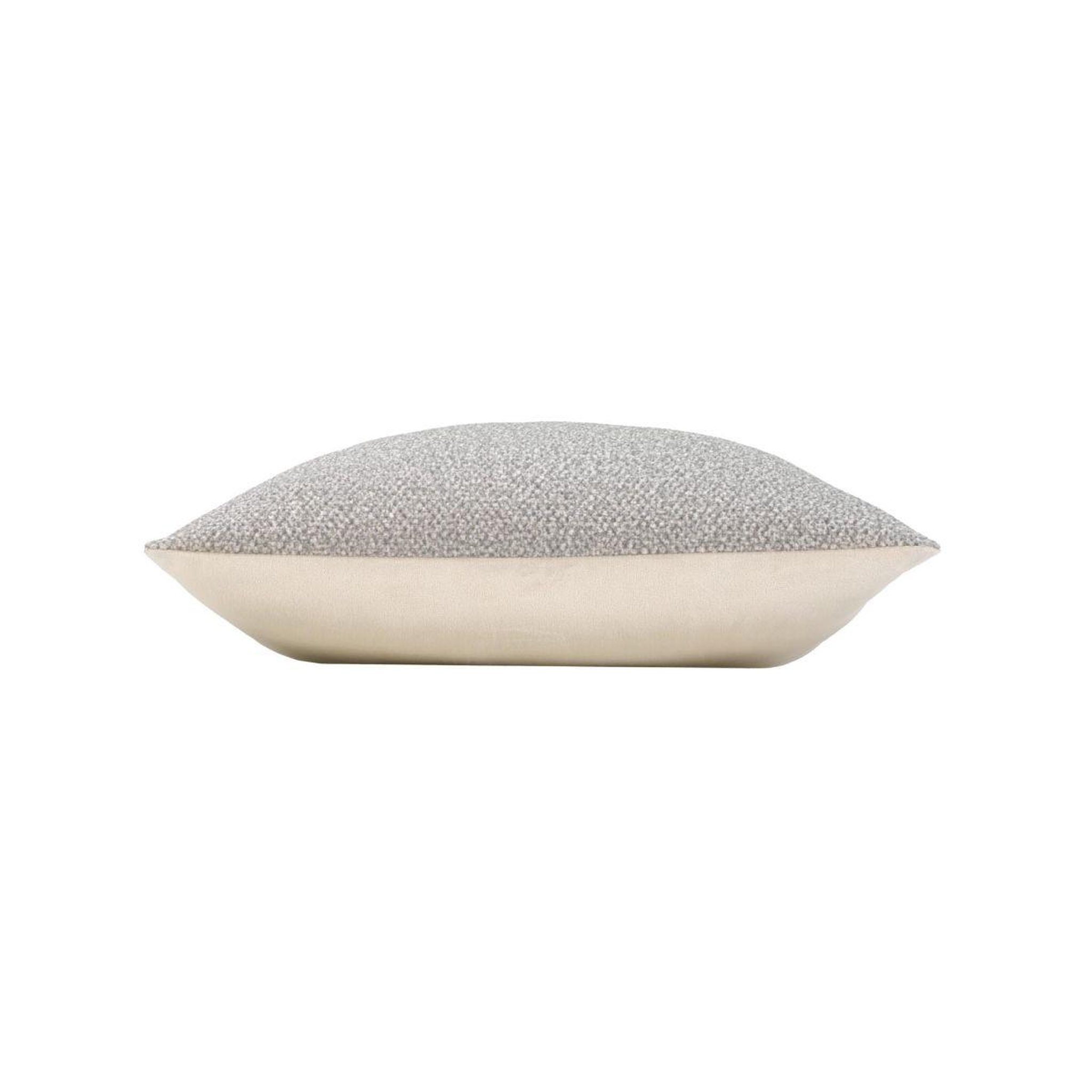 Voir la diapositive 3 : Douceur d'Intérieur Coussin déco chenille  meriel  45x45cm gris