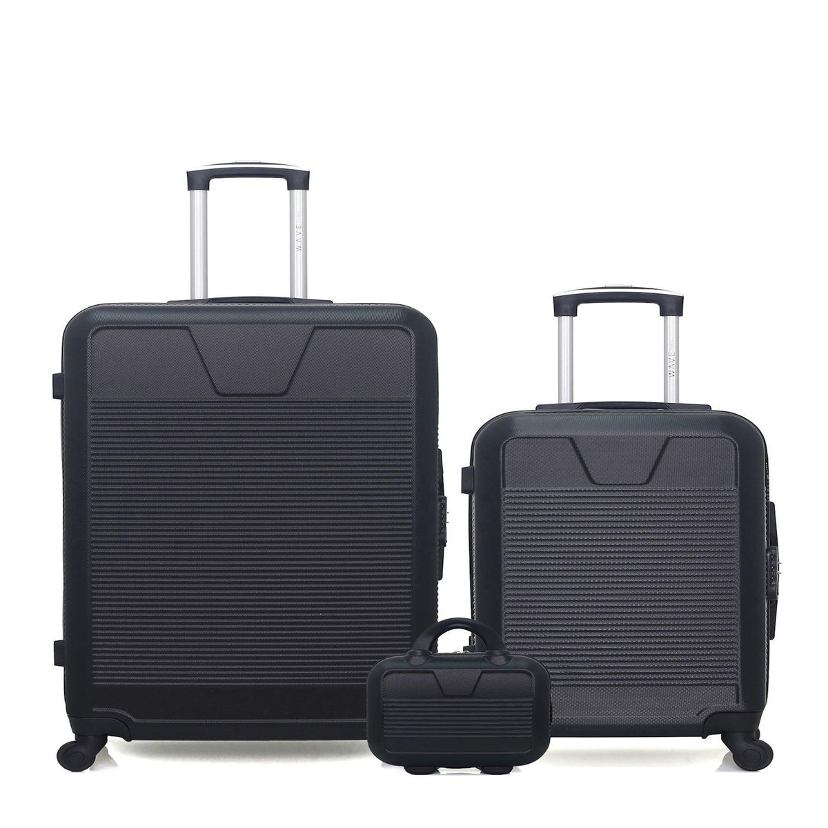 WAVE PARIS WAVE PARIS - Lot de 3 - Valises Grand Format, Cabine et Vanity SELENGA