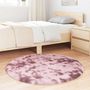 Voir la diapositive 3 : VIDAXL Tapis Shaggy a poils longs NAVARRA rose poudre 100x100 cm