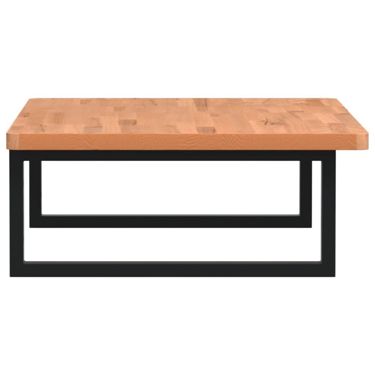 VIDAXL Etagere de vasque murale acier et bois massif de hetre