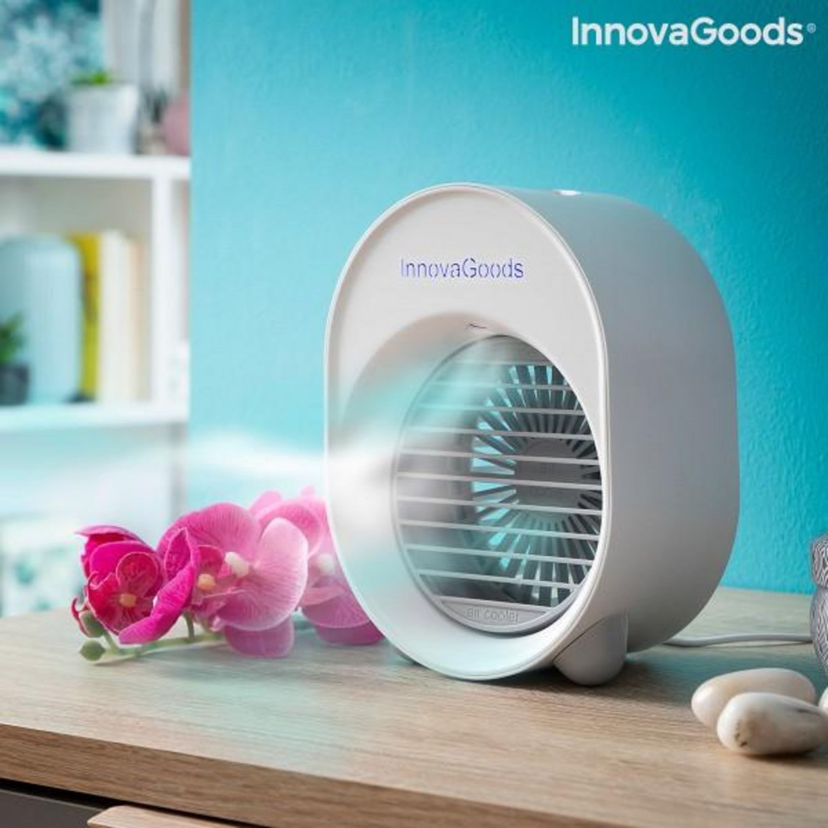 INNOVAGOODS Mini-climatiseur Humidificateur à Ultrasons avec LED Koolizer InnovaGoods