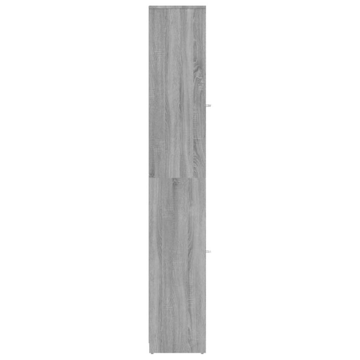 VIDAXL Armoire de bain Sonoma gris 30x30x183,5 cm Bois d'ingenierie