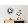 Voir la diapositive 4 : Paris Prix Miroir Mural Design en Rotin  Aina  43cm Noir