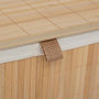 Voir la diapositive 3 : FIVE Panier à Linge Double  Bambou  100L Naturel