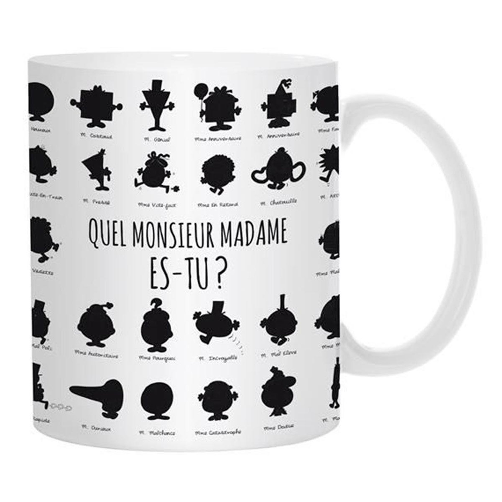 The Home Deco Factory Mug magique  monsieur & madame®  12cm blanc