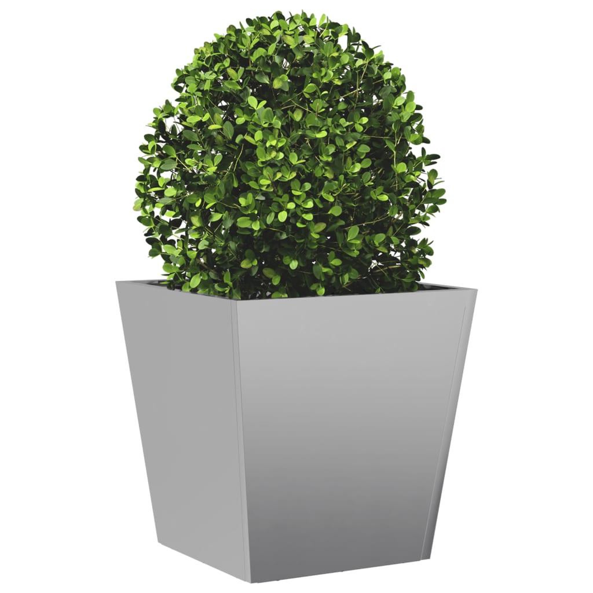Voir la diapositive 4 : VIDAXL Jardinieres 2 pcs 40x40x40 cm acier galvanise