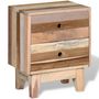 Voir la diapositive 3 : VIDAXL Table de chevet Bois de recuperation massif