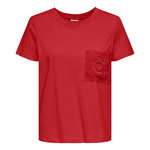 JACQUELINE DE YONG T-shirt Rouge Femme JDY Selma. Coloris disponibles : Rouge