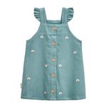 Petit Béguin Robe bébé en velours côtelé Naya. Coloris disponibles : Bleu