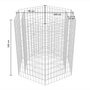 Voir la diapositive 5 : VIDAXL Lit sureleve a gabion hexagonale 100x90x100 cm