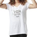 VON DUTCH T shirt  Femme Von Dutch Vintage. Coloris disponibles : Blanc