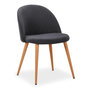 Voir la diapositive 3 : Paris Prix Lot de 6 Chaises Scandinaves Tissu  Morro  78cm Gris Foncé