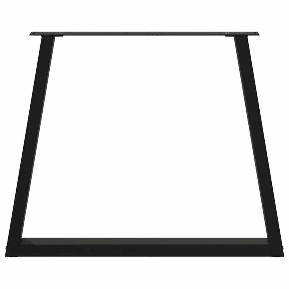 VIDAXL Pieds de table a manger forme de V 3 pcs noir 70x(72-73,3) cm