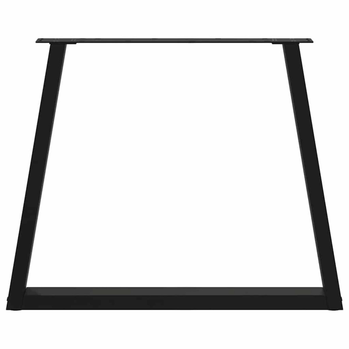 VIDAXL Pieds de table a manger forme de V 3 pcs noir 70x(72-73,3) cm