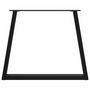 Voir la diapositive 5 : VIDAXL Pieds de table a manger forme de V 3 pcs noir 70x(72-73,3) cm