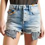 Voir la diapositive 1 : SUPERDRY Short en Jean  clair Femme Superdry Skinny Hot