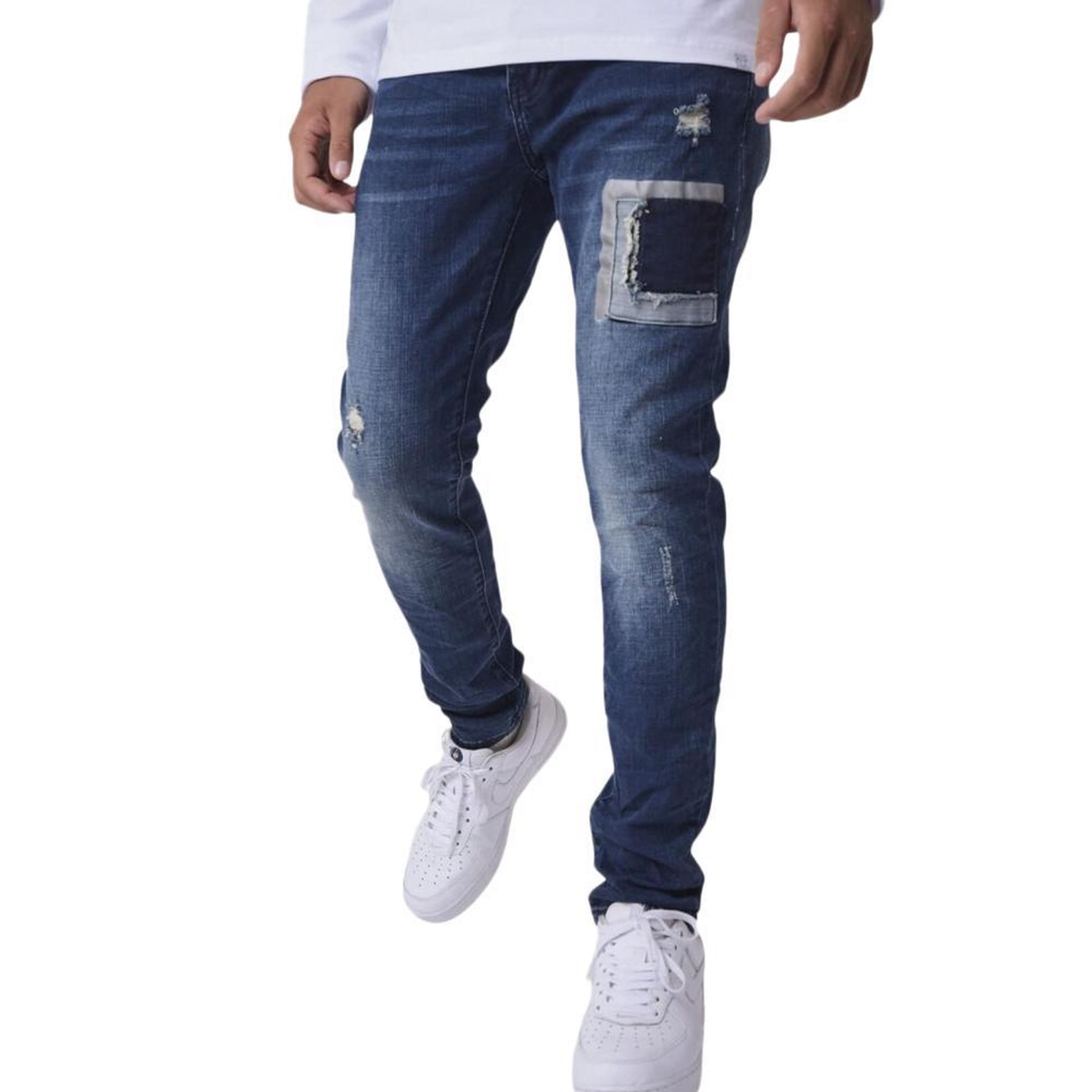 Voir la diapositive 1 : Project X Jean Slim Bleu Foncé Homme Project X Paris 2090025