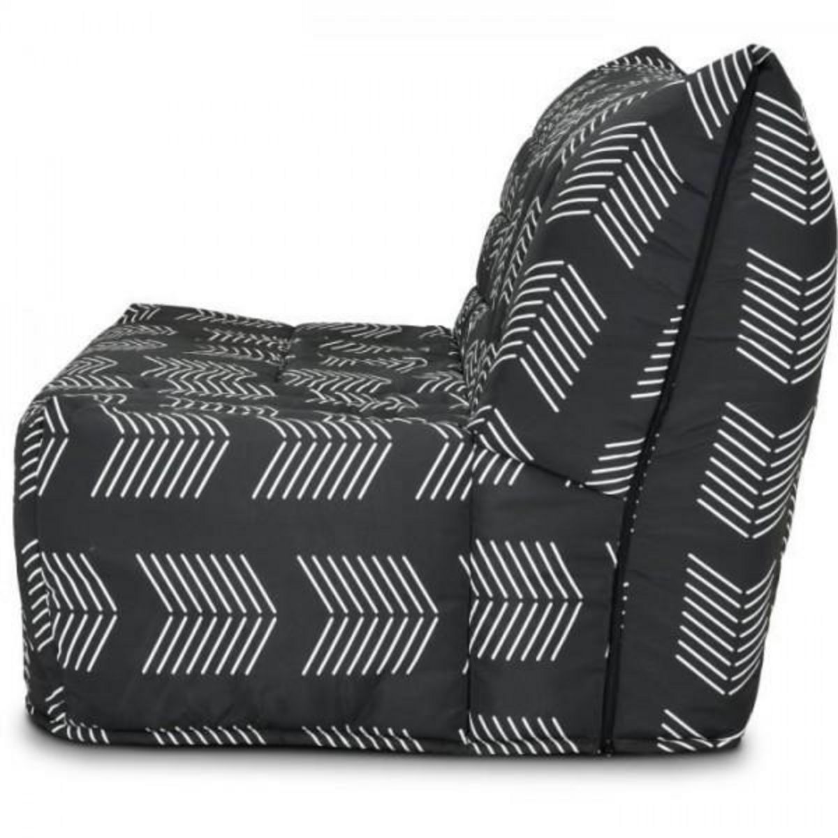 MARKET24 Banquette BZ COMFORT BULTEX - Tissu chevrons - Couchage 138 x 188 x 12 cm - BECCI