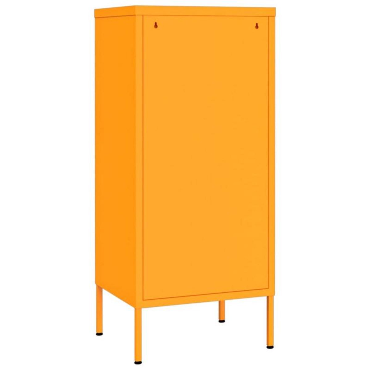 VIDAXL Armoire de rangement Jaune moutarde 42,5x35x101,5 cm Acier