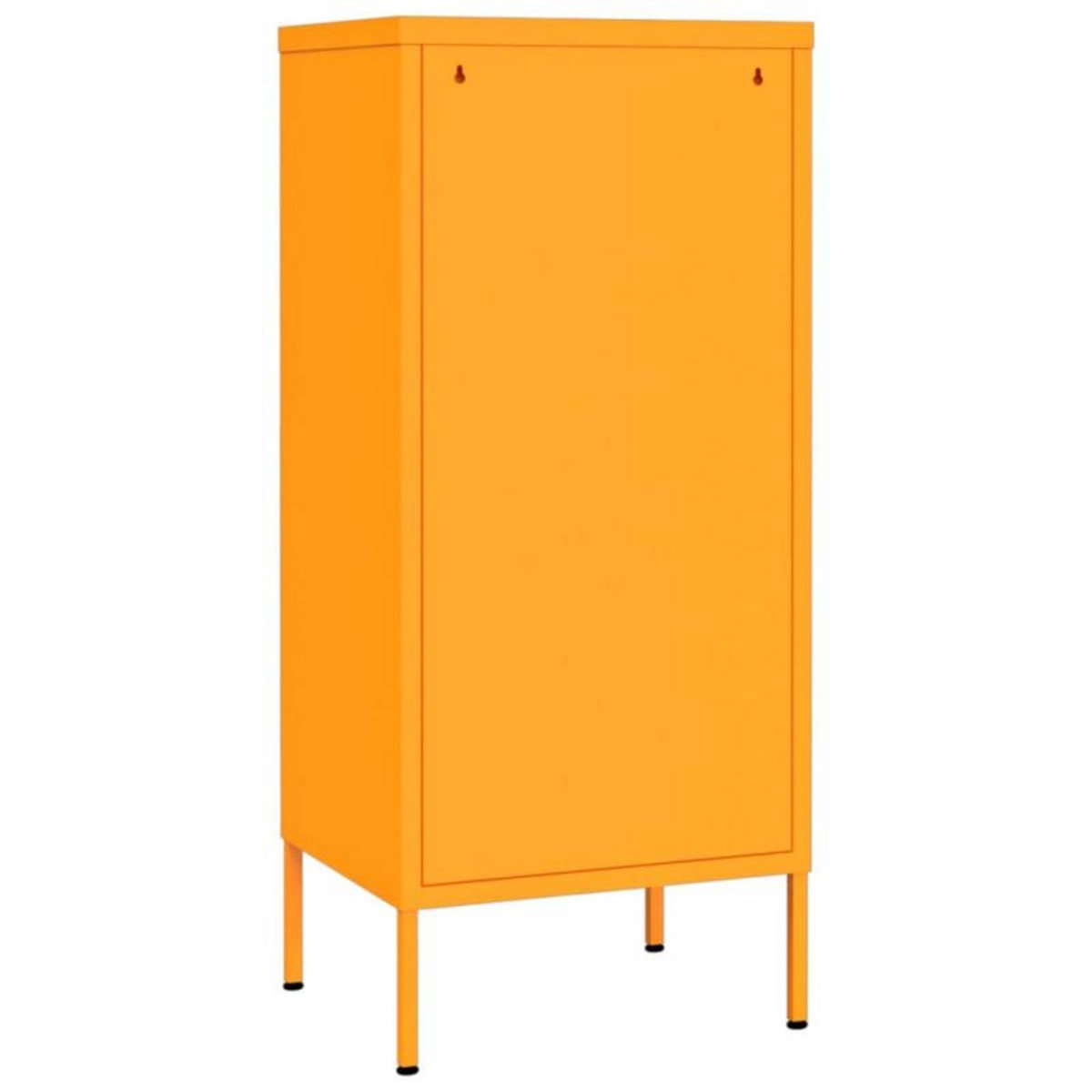 VIDAXL Armoire de rangement Jaune moutarde 42,5x35x101,5 cm Acier