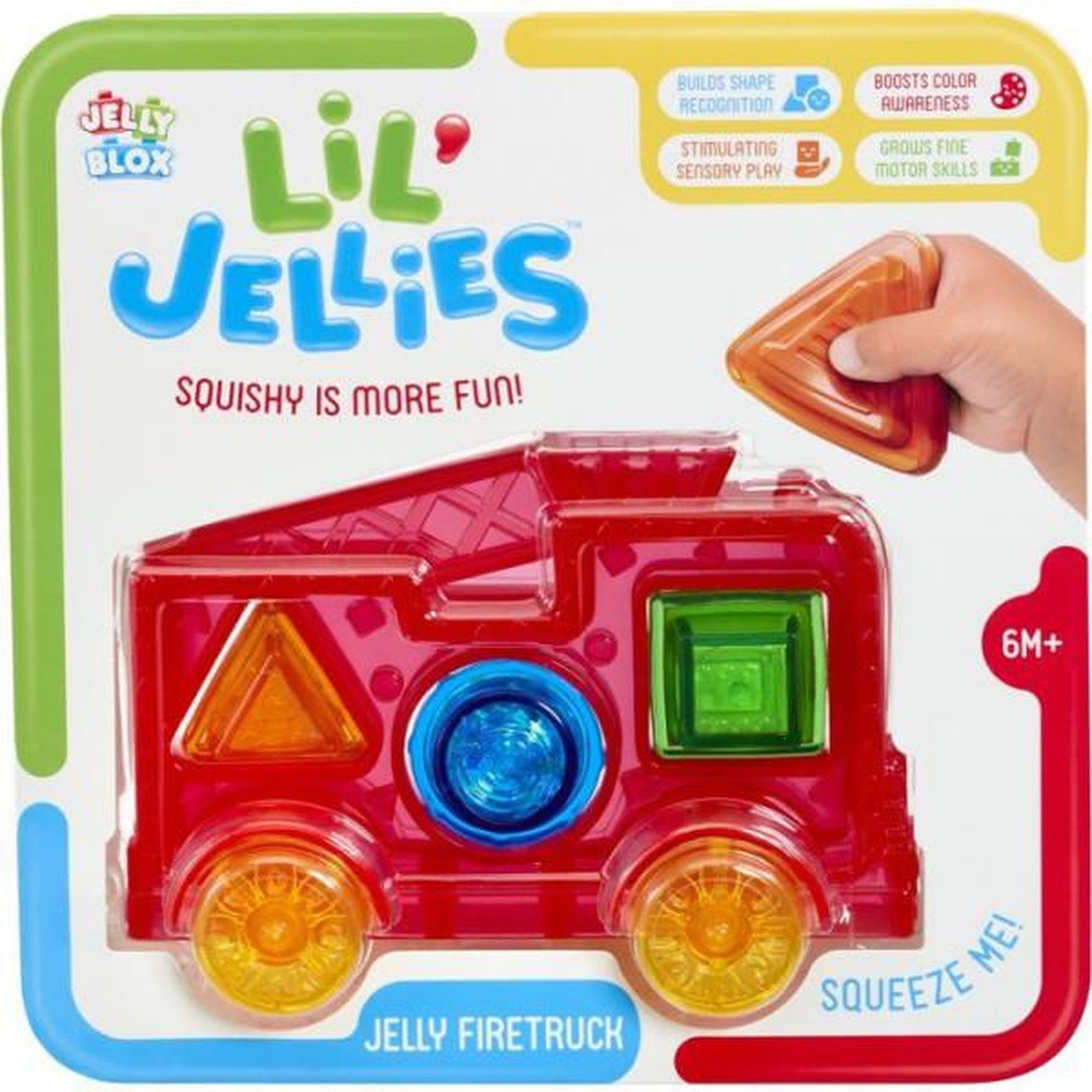 GOLIATH Lil' Jellies Jelly Fire Truck - blocs sensoriels - GOLIATH - camion souple - des 6 mois